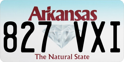 AR license plate 827VXI