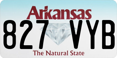 AR license plate 827VYB