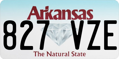 AR license plate 827VZE