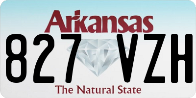 AR license plate 827VZH