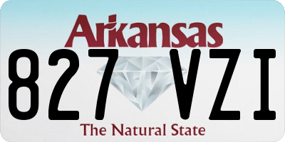 AR license plate 827VZI
