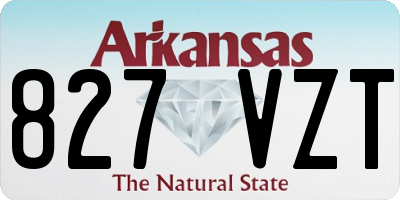 AR license plate 827VZT