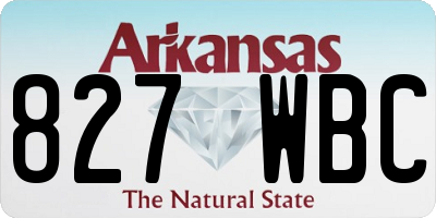 AR license plate 827WBC