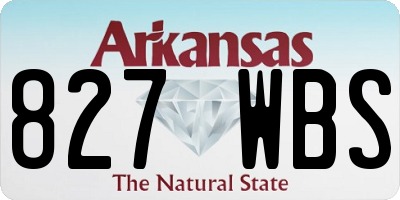 AR license plate 827WBS