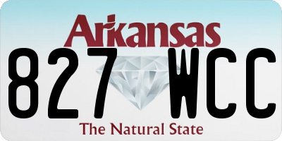 AR license plate 827WCC