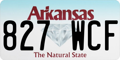 AR license plate 827WCF