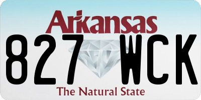 AR license plate 827WCK