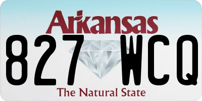 AR license plate 827WCQ