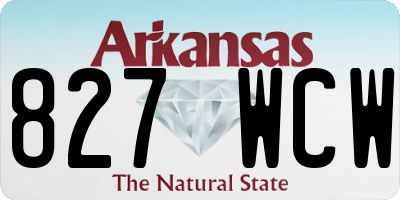 AR license plate 827WCW