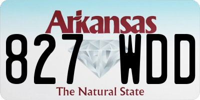AR license plate 827WDD