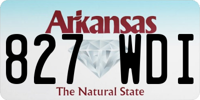 AR license plate 827WDI