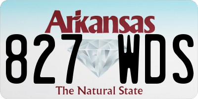 AR license plate 827WDS