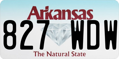 AR license plate 827WDW