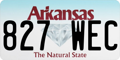 AR license plate 827WEC