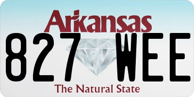 AR license plate 827WEE