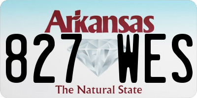 AR license plate 827WES