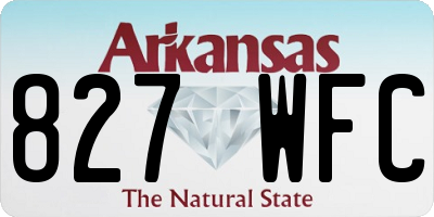 AR license plate 827WFC