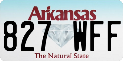 AR license plate 827WFF