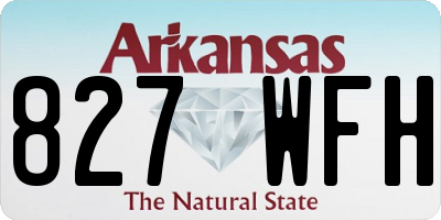 AR license plate 827WFH