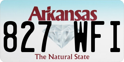 AR license plate 827WFI
