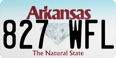 AR license plate 827WFL