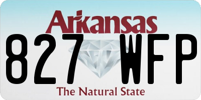 AR license plate 827WFP