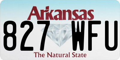 AR license plate 827WFU