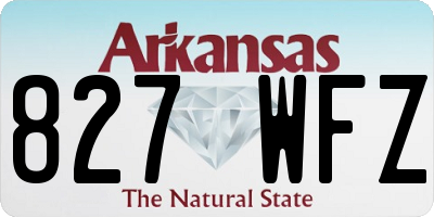 AR license plate 827WFZ
