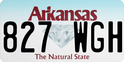 AR license plate 827WGH