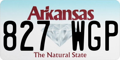 AR license plate 827WGP