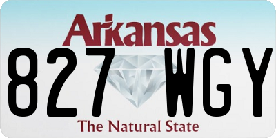 AR license plate 827WGY