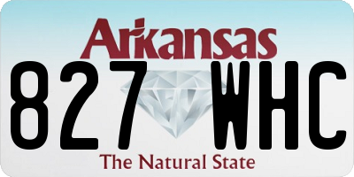 AR license plate 827WHC