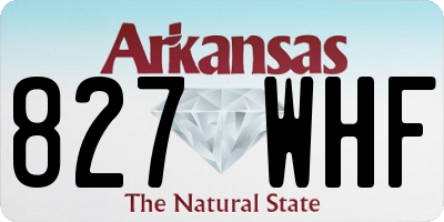 AR license plate 827WHF