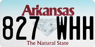 AR license plate 827WHH