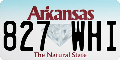 AR license plate 827WHI