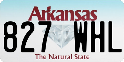 AR license plate 827WHL