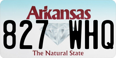 AR license plate 827WHQ