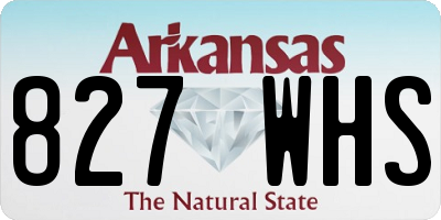AR license plate 827WHS