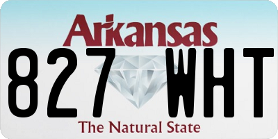 AR license plate 827WHT
