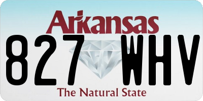 AR license plate 827WHV