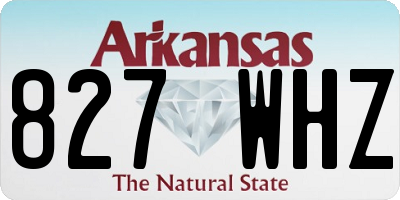 AR license plate 827WHZ