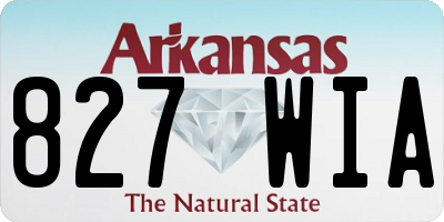 AR license plate 827WIA