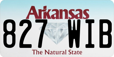 AR license plate 827WIB