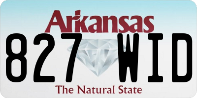 AR license plate 827WID