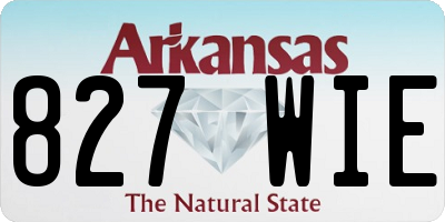AR license plate 827WIE