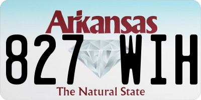 AR license plate 827WIH