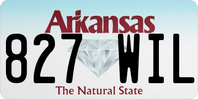 AR license plate 827WIL
