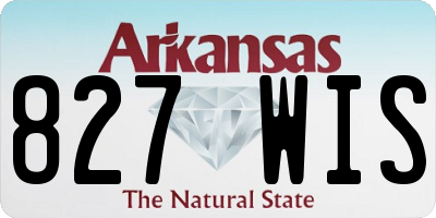 AR license plate 827WIS
