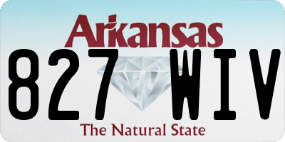 AR license plate 827WIV