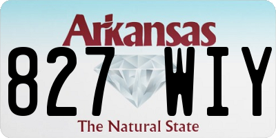 AR license plate 827WIY